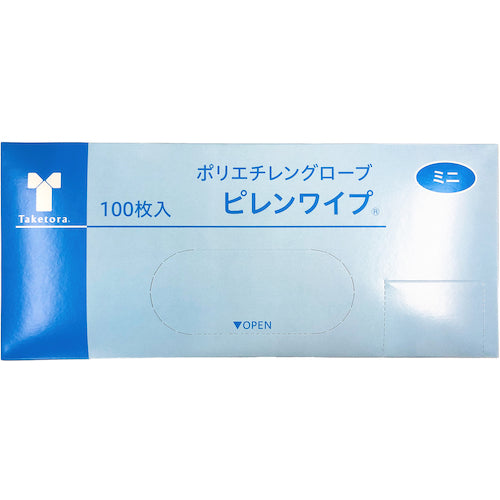 Taketora Disposable Gloves Pyren Wipes Mini 100 pieces 082001 1 box