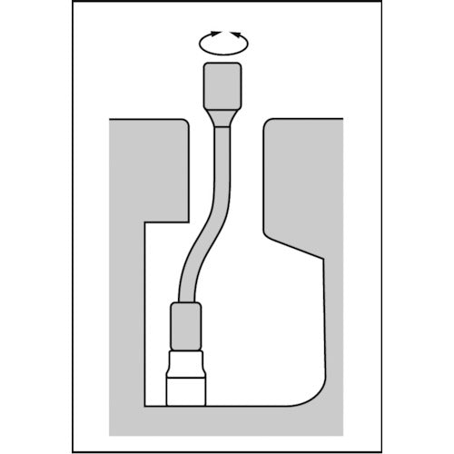 ＫＴＣ　９．５ｓｑ．フレキシブルエクステンションバー２００ｍｍ　BES21-200　1 個
