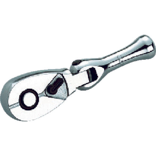 KTC 6.3 sq. Flex Short Ratchet Handle, 36 teeth, 6.35 mm socket, 80 mm overall length, BR2FS, 1 pc