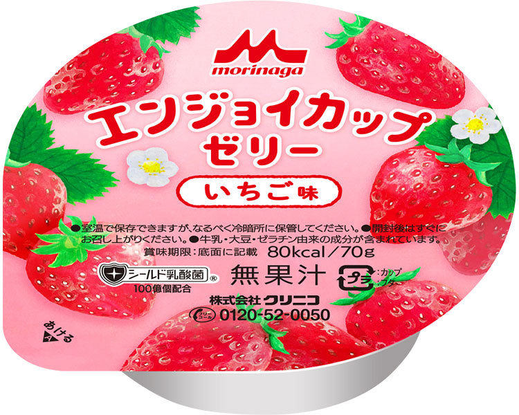 Enjoy Cup Jelly Strawberry Flavor / 0652345 70g 1 case (24 pieces)