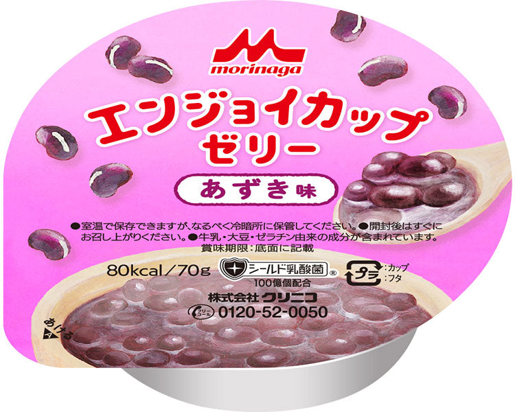 Enjoy Cup Jelly Azuki Flavor / 0652347 70g 1 case (24 pieces)