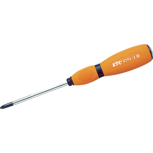 KTC 그립 드라이버 소프트 드라이버 크로스 관통 타입 날끝 No. 1 축 길이 100mm D7P2-110 1개