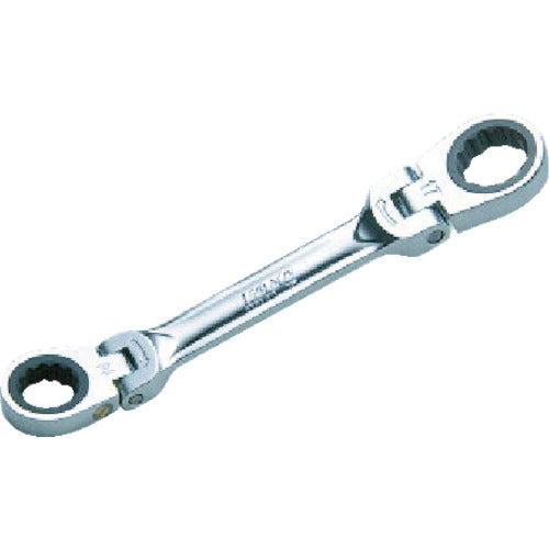 KTC Short Ratchet Wrench (Double-head Swing Type) 13 x 15 mm MR1S-1315F 1 piece