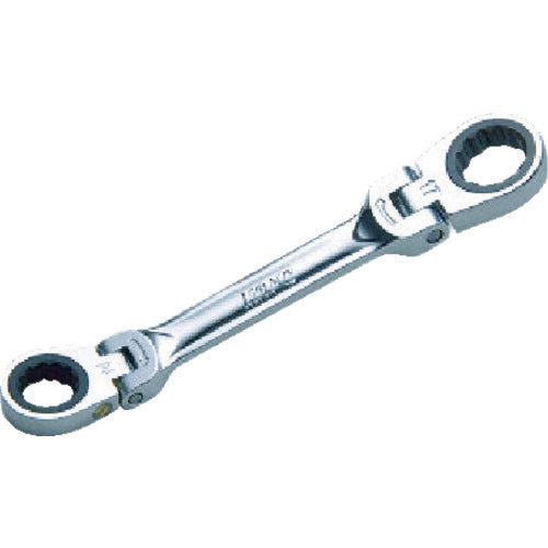KTC Short Ratchet Wrench (Double-head Swing Type) 14 x 17 mm MR1S-1417F 1 piece