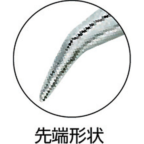 KTC 라디오 펜치 (벤트 노즈 타입) 전장 199mm 절단 능력 Φ2.3 PSL-200BN 1 丁