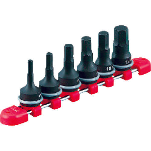 KTC 9.5 sq. Hexagonal Wrench Set for Impact Wrench [Set of 6] TBTP306P 1 S