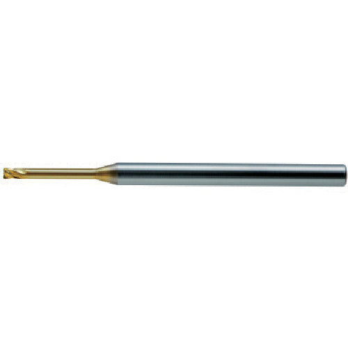 ユニオンツール　超硬エンドミルＨＬＲＳ　４枚刃ロングネックラジアス　φ２×Ｒ０．３×有効長８　HLRS4020-03-080　1 本