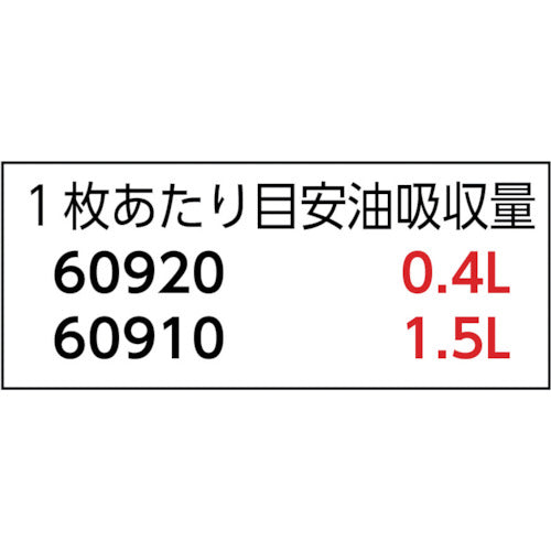 クレシア　オイル吸着マット　パワフルＥＣＯ　５００（６０９１０／６０９１１）　60911　1 CS