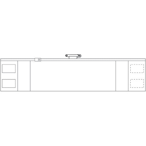 ＴＲＵＳＣＯ　ファスナー付腕章　白　T-36692A　1 枚