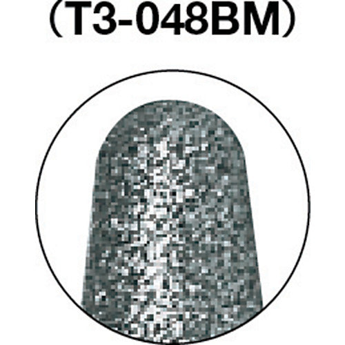 ＴＲＵＳＣＯ　ＣＢＮバー　Φ６Ｘ刃長１１．２Ｘ軸３　＃１４０　T3-048BM　1 本