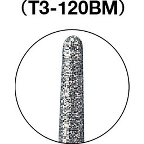 TRUSCO CBN bar Φ1.8 x blade length 10 x axis 3 #140 T3-120BM 1 piece