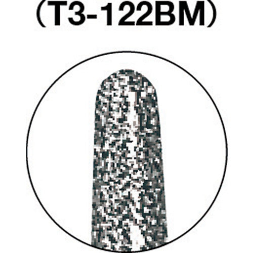 ＴＲＵＳＣＯ　ＣＢＮバー　Φ２．５Ｘ刃長７Ｘ軸３　＃１４０　T3-122BM　1 本