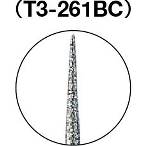 ＴＲＵＳＣＯ　ＣＢＮバー　Φ３Ｘ刃長２３．２Ｘ軸３　＃１００　T3-261BC　1 本