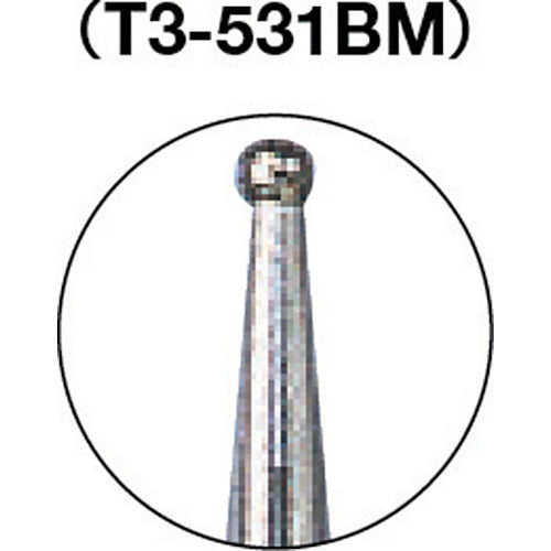 ＴＲＵＳＣＯ　ＣＢＮバー　Φ１．２Ｘ軸３　＃１４０　T3-531BM　1 本