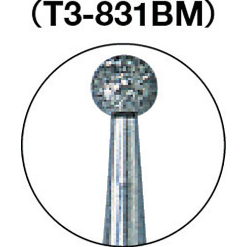 ＴＲＵＳＣＯ　ＣＢＮバー　Φ２．５Ｘ軸３　＃１４０　T3-831BM　1 本