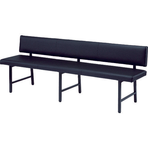 ＴＲＵＳＣＯ　ロビーチェア　背付き　１８００×４４６×４２０Ｈ　ブラック　TMC-1944BK　1 台