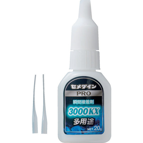 セメダイン　瞬間接着剤　３０００ＫＸ多用途　２０ｇ　（多用途タイプ）（中粘度型）ＣＡ−０６１　CA-061　1 本