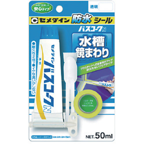 セメダイン　バスコークＮ　透明　Ｐ１００ｍｌ（防カビ剤なし）　ＨＪ−１５４　HJ-154　1 本