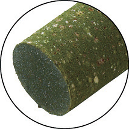 ＴＲＵＳＣＯ　ゴム軸付砥石　Φ１５Ｘ幅２０Ｘ軸６　＃１２０　５本入　MI1215M　1 PK