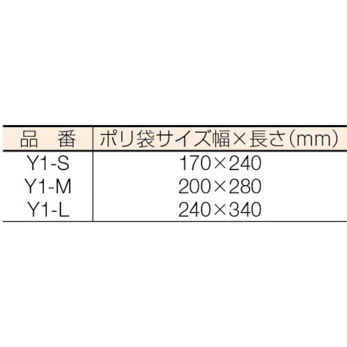 アドパック　チャック付ポリ袋入鉄鋼用防錆紙　アドフィルム（８０枚入）　Y1-M　1 袋