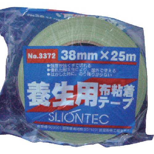 ＳＬＩＯＮＴＥＣ　養生用布粘着テープ３８ｍｍ　ライトグリーン　337200-LG-00-38X25　1 巻