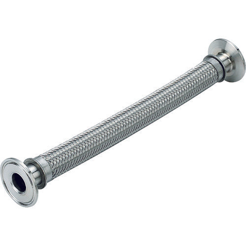 ＮＦＫ　サニタリーフランジ（フェルール）式フレキシブルホース　ＳＮＴタイプ　ＡＬＬＳＵＳ３０４　１．０Ｓ×５００Ｌ　NK-1800SNT/SUS304-1.0S-500L　1 本