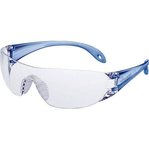 야마모토 일안형 세이프티 글라스 렌즈색 클리어 템플 칼라 블루 JIS 규격품 LF-101 1개