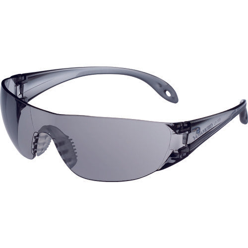 YAMAMOTO Single-lens safety glasses, Lens color: Smoke, Temple color: Light Smoke, LF-103, 1 piece