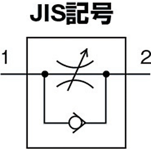 CONVUM 스피드 컨트롤러 유니버설형 적합 튜브 외경 D：8mm 접속 구경：R1/8 WNSS08-01-O 1개