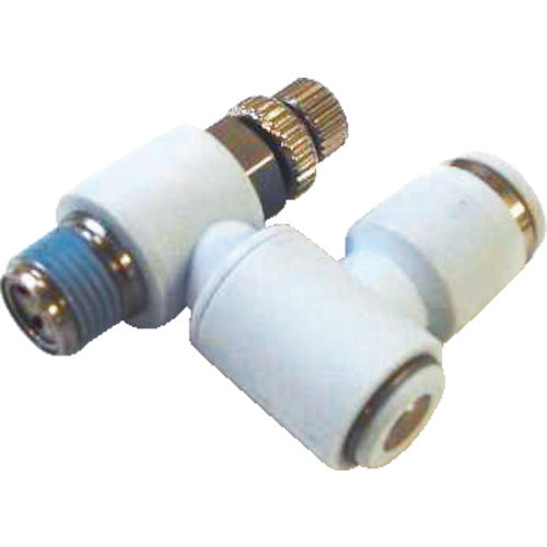 CONVUM 스피드 컨트롤러 유니버설형 적합 튜브 외경 D：8mm 접속 구경：R1/4 WNSS08-02-O 1개