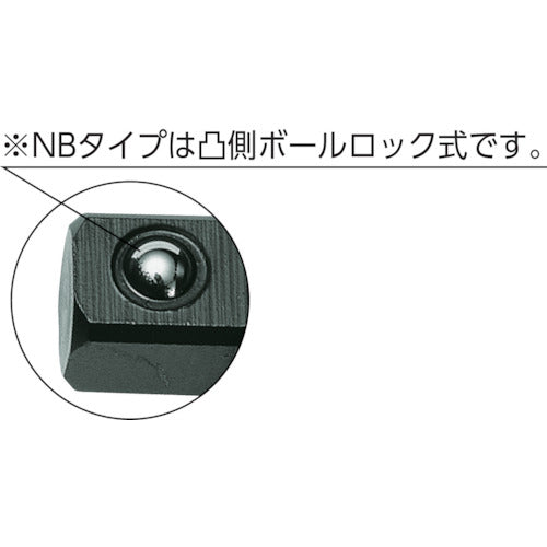 ナック　ソケットアダプター　差込角９．５２ｘ１２．７凸　ボール止付　304ANB　1 個