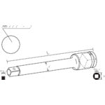 NAC Extension Bar, 12.7 x 100L, 410E, 1 pc