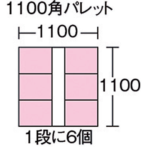 リス　ボックス型コンテナ　２３６３９１　ＳＴ型コンテナーＳＴ−２７Ｃ　グレー　ST-27C　1 個