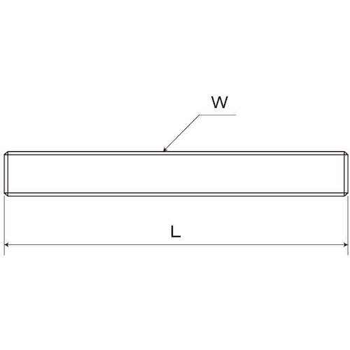 ＳＵＮＣＯ　ＳＵＳ寸切ボルト　Ｗ１／４Ｘ１０００　（１本入）　C1-02-1002-8020-0000-00　1 本