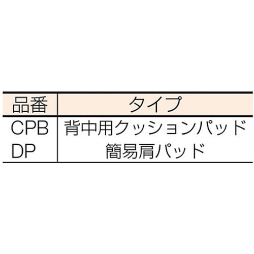 タイタン　背中用クッションパット　ＣＰＢ　CPB　1 個