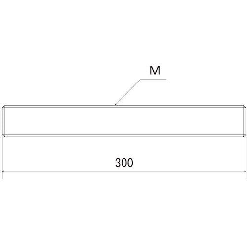 ＳＵＮＣＯ　ＥＣＯ−ＢＳ寸切　Ｍ１０Ｘ３００　（１本入）　C1-01-00C0-0100-0000-00　1 本