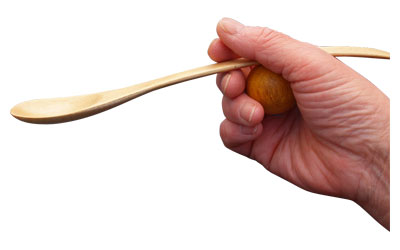 Chopsticks Elephant Saji / SJ-11 Large Yellow Spoon 1 Piece