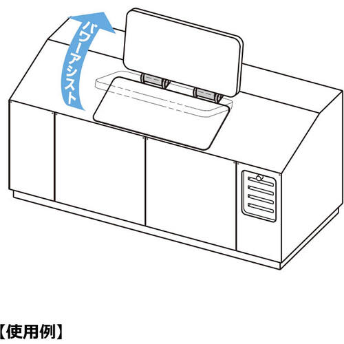 ＳＵＧＡＴＳＵＮＥ　（１７００９０５３５）ＨＧ−ＪＨ２１０ステンレス鋼製アシストヒンジ　HG-JH210　1 個