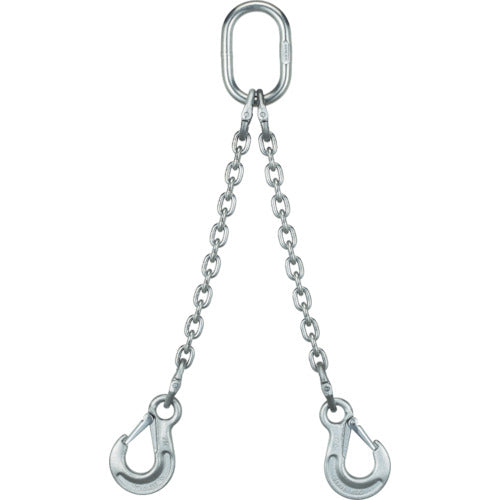 상인 SUS제 체인 슬링 2개 매달아 슬링 훅 타입 1.3t 2-AWI-HSWI-7 1대