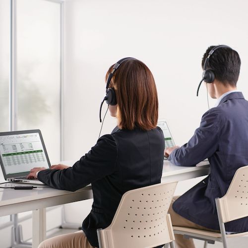 エレコム　有線ヘッドセット　デュアルマイクノイズリダクション　４０ｍｍドライバ　ＵＳＢ−Ａ　片耳　ブラック　HS-HP100UNCBK　1 個