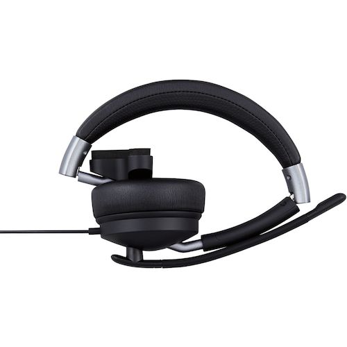 エレコム　有線ヘッドセット　デュアルマイクノイズリダクション　４０ｍｍドライバ　ＵＳＢ−Ａ　片耳　ブラック　HS-HP100UNCBK　1 個