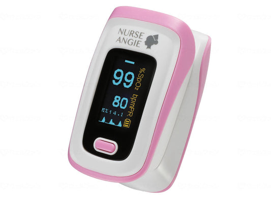 Custom oxygen saturation meter Papitto Pulse Oxymeter Pearl Pink