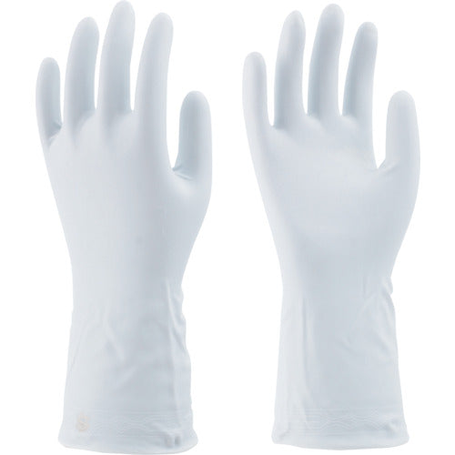 Vinylstar PVC Gloves Towa Robe Pearl Thin Gloves White S 761-S 1 Pair