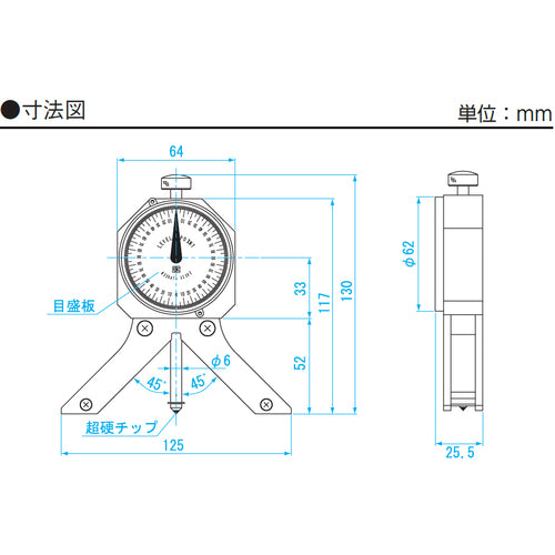 ＳＫ　レベルポイントＭ　測定範囲０〜３６０°　LP-360　1 個