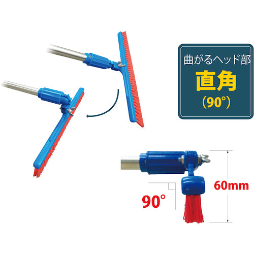ＢＵＲＲＴＥＣ　バーキュートプラス機械下清掃用ブラシ　青　１　ハード　　63114201　1 本