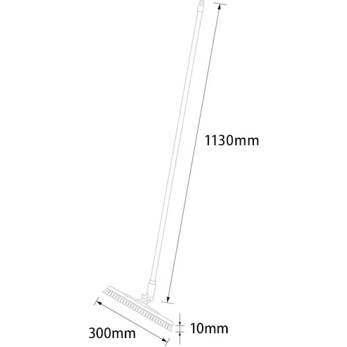 BURRTEC Barcute Plus Under Machine Cleaning Brush, White, 1, Hard, 63114001, 1 pc