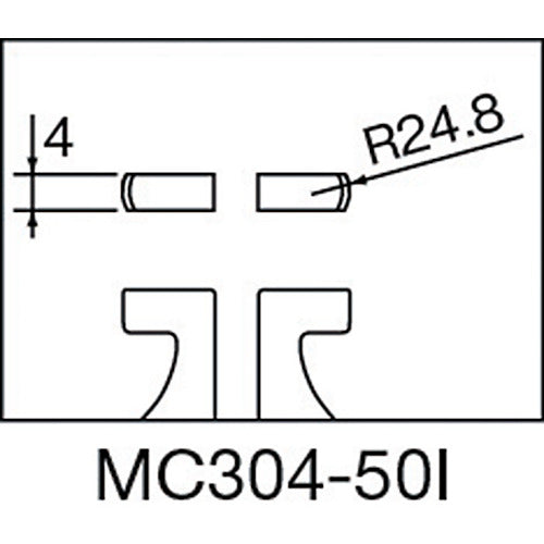 ＳＫ　インサイドマイクロメータ　測定範囲２５〜５０ｍｍ　MC304-50I　1 台