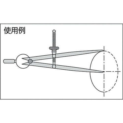 ＳＫ　スプリング付コンパス　１５０ｍｍ　SD-150　1 本