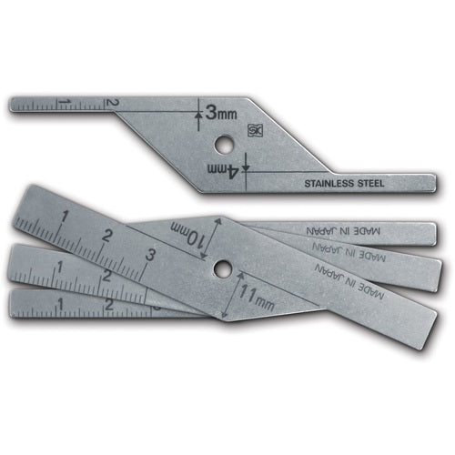 SK Root Spacing Limit Gauge, Set of 4, Measurement Range 3-10mm (1mm increments) WRL310, 1 piece