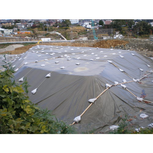 萩原　バリアシート　表面：ＯＤグリーン　裏面：ベージュ　３．６ｍ×５．４ｍ　BRA3654　1 枚